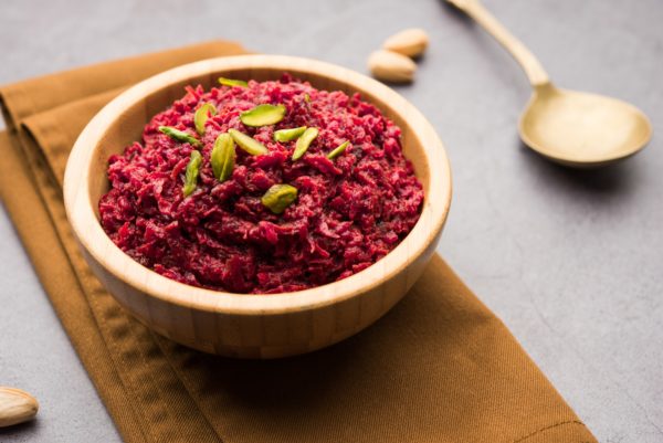 Beetroot halwa or Halva is an Indian desserts tastes great when served chilled